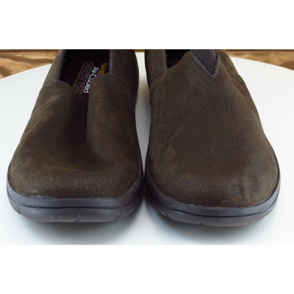 Skechers Size 7.5 M Brown Round Toe Flats Synthetic Women - Picture 2 of 8